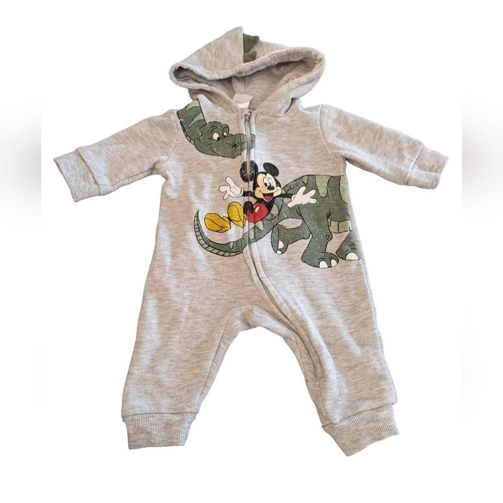 Disney Baby gray sweatshirt outfit size 0/3 months